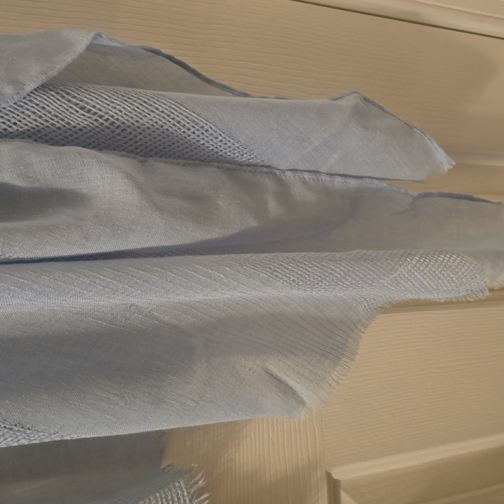 SONOMA BRAND WOMENS LIGHT BLUE WRAP OR COVERUP ONE SIZE FITS MOST - Picture 7 of 9